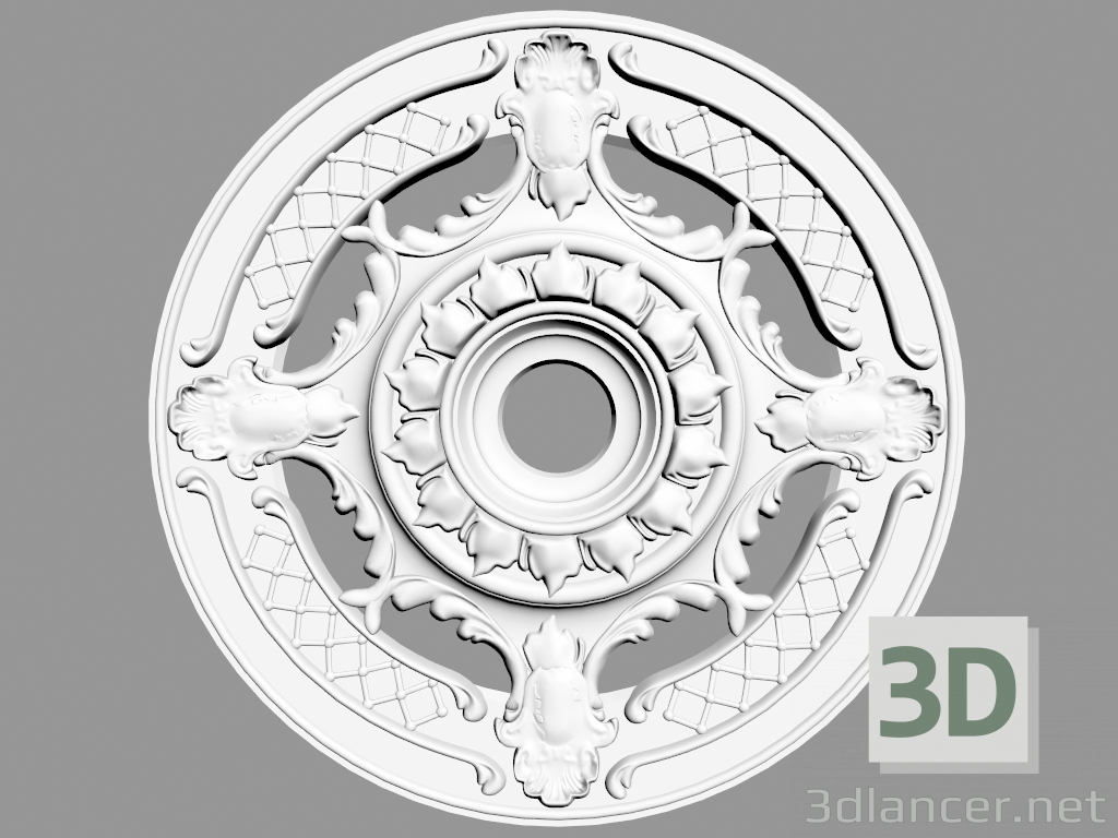 3D modeli Tavan çıkışı (P22) - önizleme