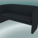 3D Modell Sofa Double Loafer (SC25, H 75 cm, 150 x 65 cm, Velvet 10 Twilight) - Vorschau