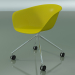 modèle 3D Chaise 4207 (4 roulettes, PP0002) - preview