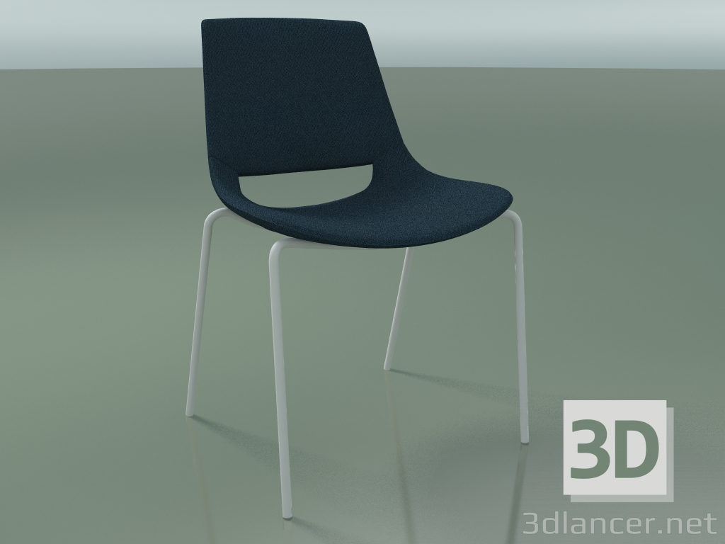 3d model Chair 1213 (4 legs, stackable, fabric upholstery, V12) - preview