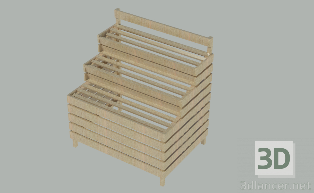 Colapso vegetal 3D modelo Compro - render