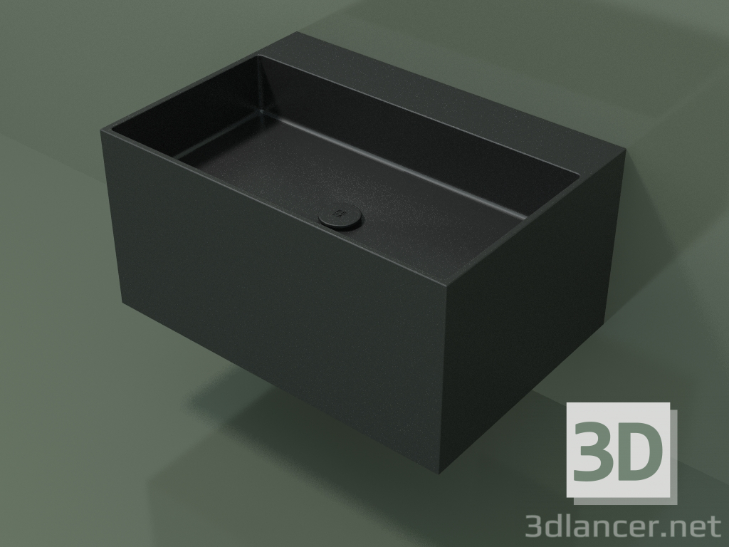 modello 3D Lavabo sospeso (02UN42302, Deep Nocturne C38, L 72, P 50, H 36 cm) - anteprima
