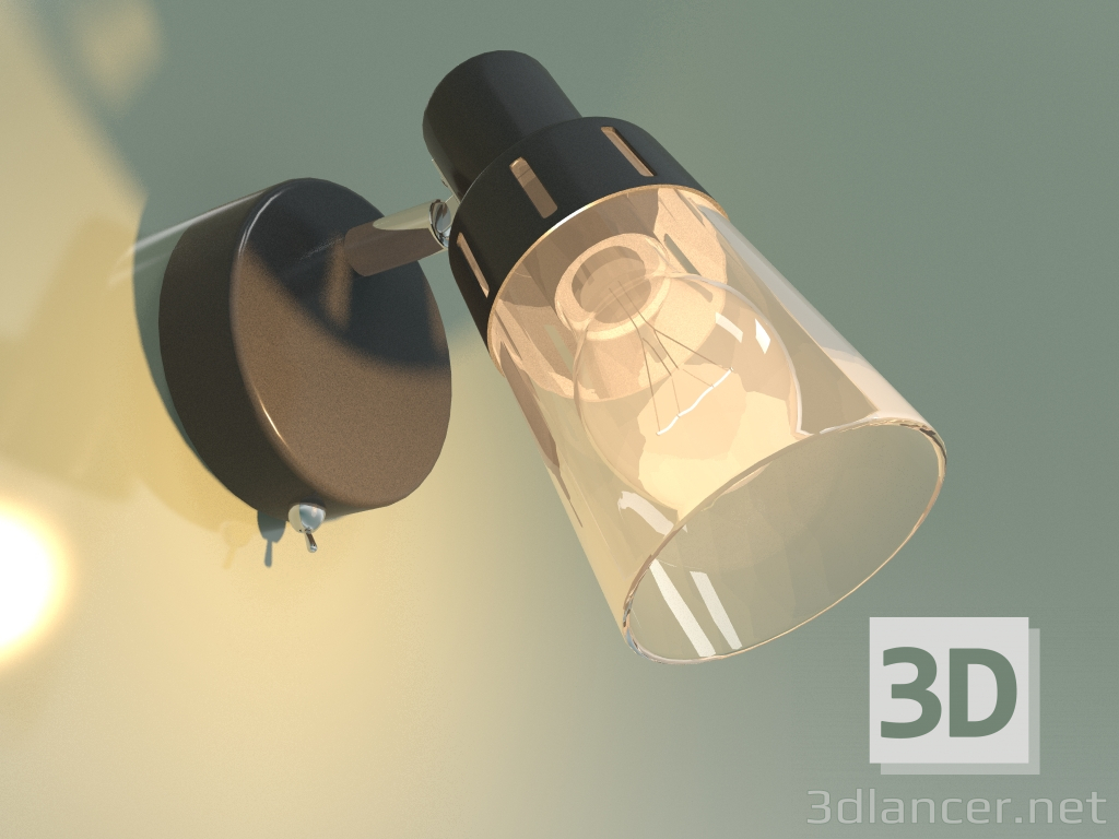 3d model Wall lamp 20081-1 (black) - preview