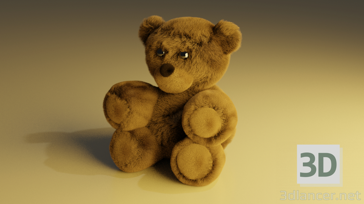 modello 3D Modello 3d dell'orso - anteprima