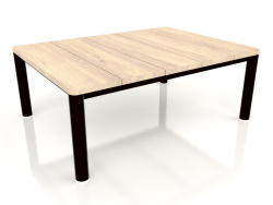 Mesa de centro 70×94 (Preto, madeira Iroko)