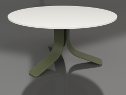 Coffee table Ø80 (Olive green, DEKTON Zenith)