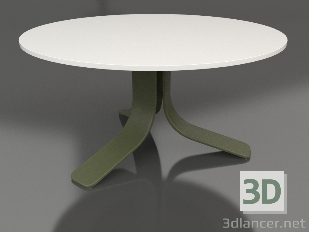 modello 3D Tavolino Ø80 (Verde oliva, DEKTON Zenith) - anteprima