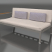 modello 3D Modulo divano, sezione 1 sinistra (Grigio quarzo) - anteprima