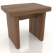 3d model Stool (light walnut) - preview