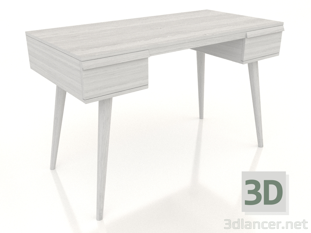 Modelo 3d Secretária 1200x600 mm (branco RAL 9010) - preview