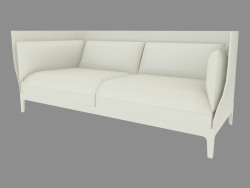 sofás de couro Duplo