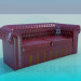 modèle 3D Cuir de canapé - preview