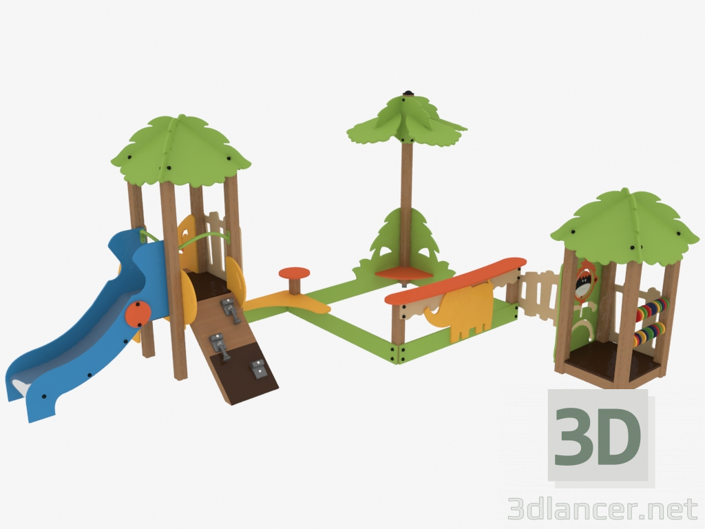 3d model Complejo de juegos para niños (T5309) - vista previa