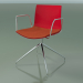 3d model Chair 0279 (swivel, with armrests, with seat cushion, LU1, PO00104) - preview
