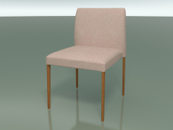 Cadeira empilhável 2700 (com estofo de tecido, efeito Teak)