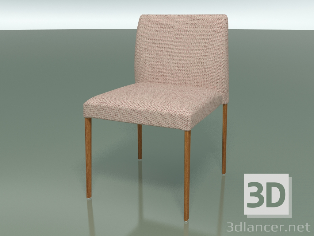 Modelo 3d Cadeira empilhável 2700 (com estofo de tecido, efeito Teak) - preview