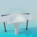 3D modeli Kök ve kabine olmadan lavabo - önizleme
