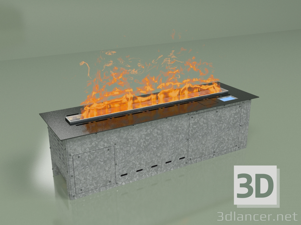 3d model Steam fireplace Vepo 800 (graphite-satin) - preview