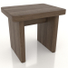 3d model Stool (lightened ash walnut) - preview