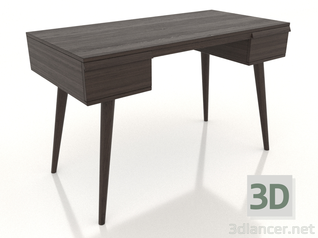 3D modeli Çalışma masası 1200x600 mm (dişbudak ceviz) - önizleme