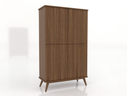 Cabinet 5 1000x450x1650 mm (light walnut)