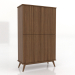 3D modeli Dolap 5 1000x450x1650 mm (açık ceviz) - önizleme