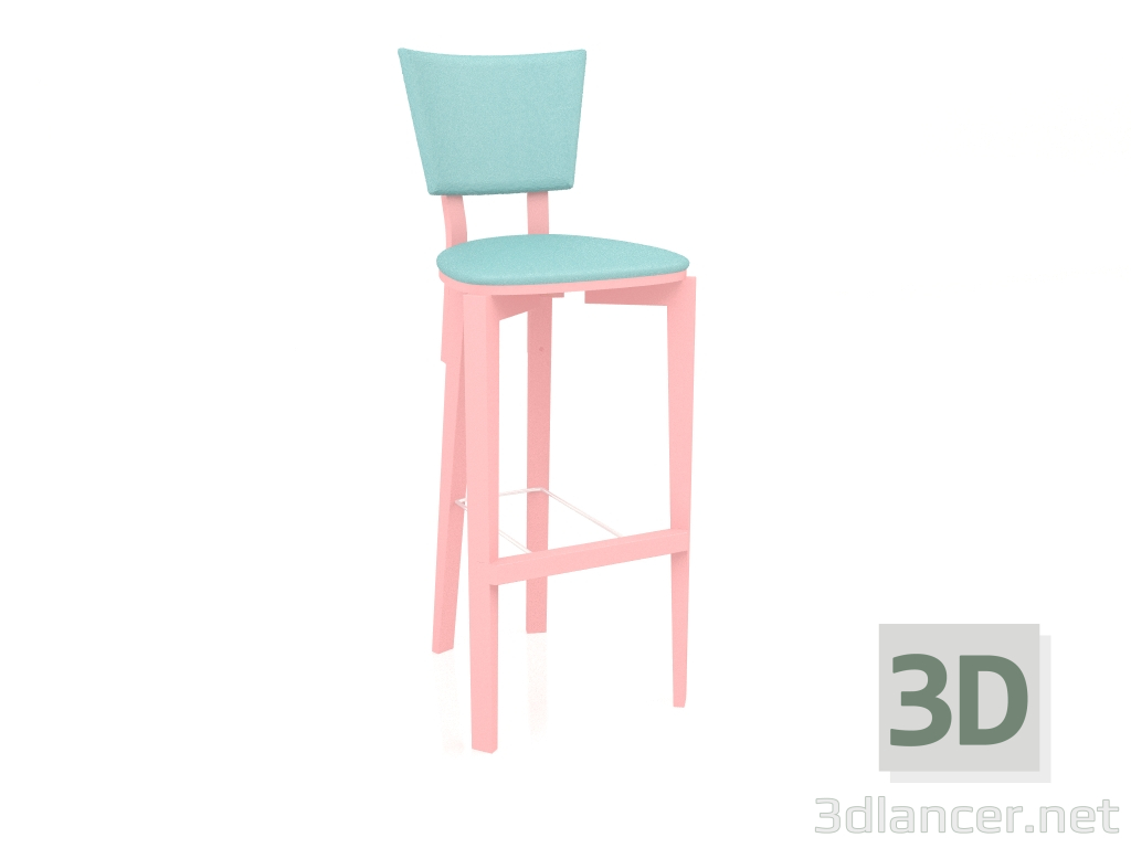 3D Modell Trapezförmiger Barhocker (Option 4) - Vorschau