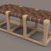 3d Bench Bungalow manufactured by Riva 1920. Designer Jamie Durie. model buy - render