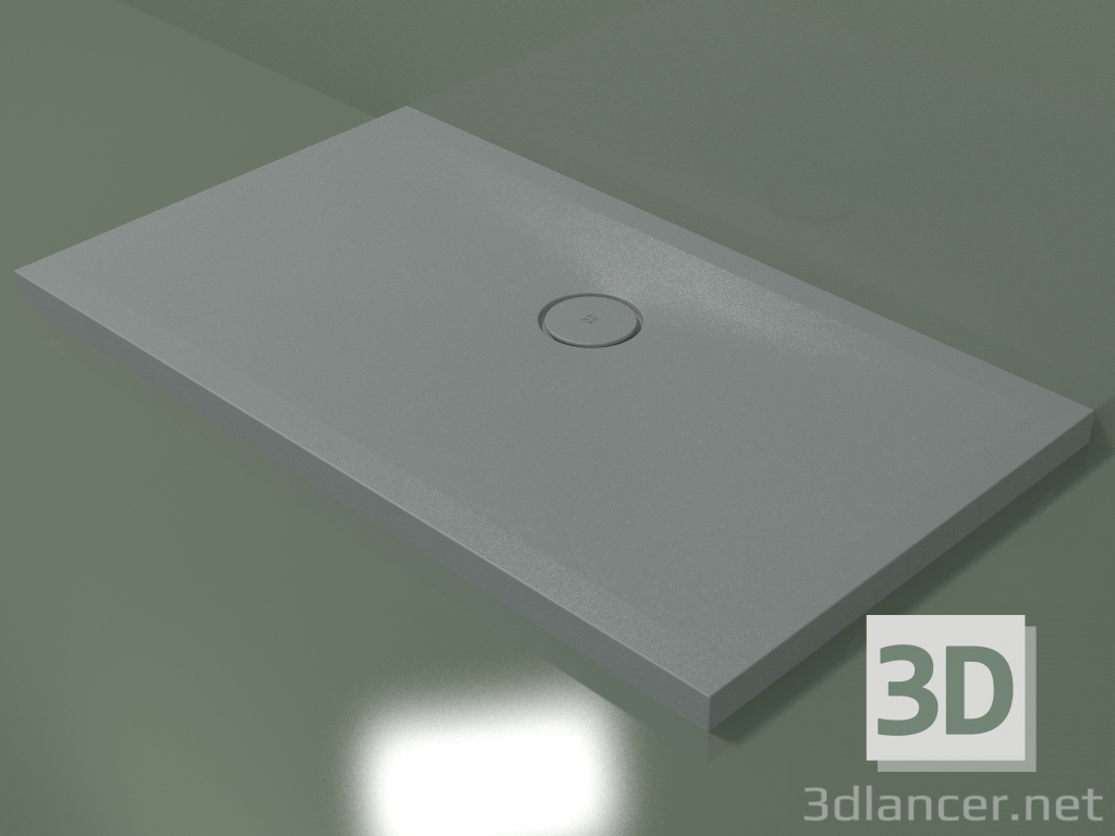 Modelo 3d Base de duche (30UB0111, cinza prateado C35, 120 x 70 cm) - preview