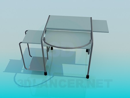3d model Table for PC - preview 3d model Table for PC - preview