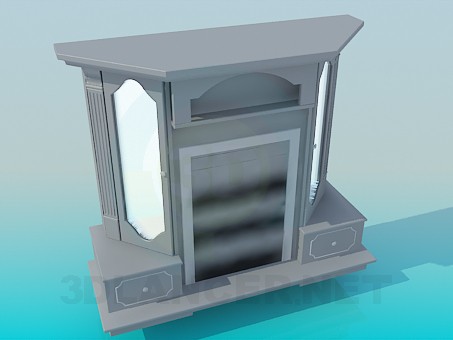 3d model Elegant floor standing with mirrors - preview