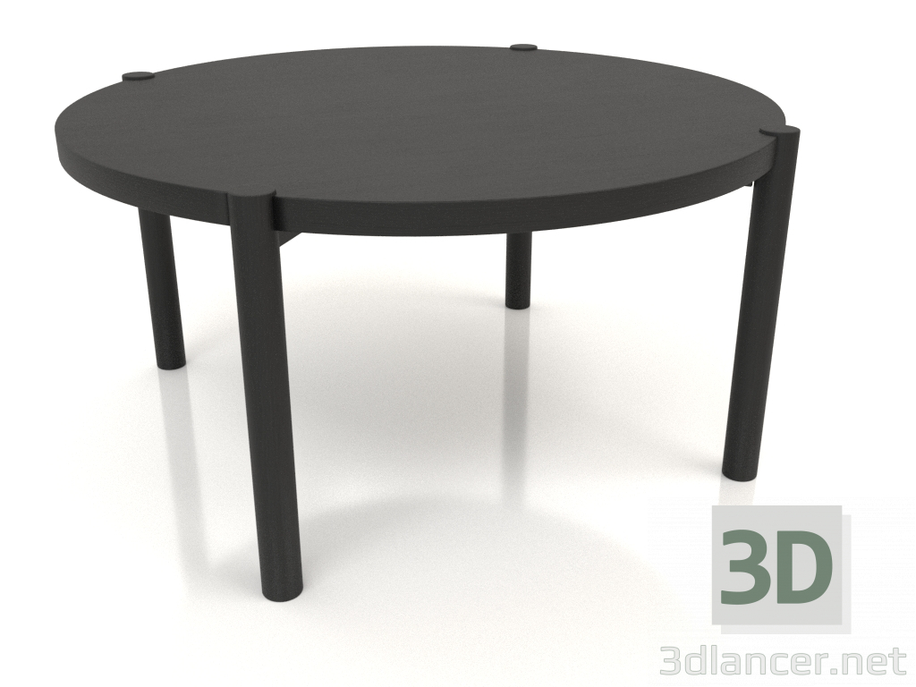 modello 3D Tavolino JT 053 (estremità dritta) (P=790x400, legno nero) - anteprima