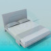 3d model Wide bed - preview