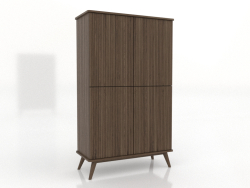 Cabinet 5 1000x450x1650 mm (lightened ash walnut)