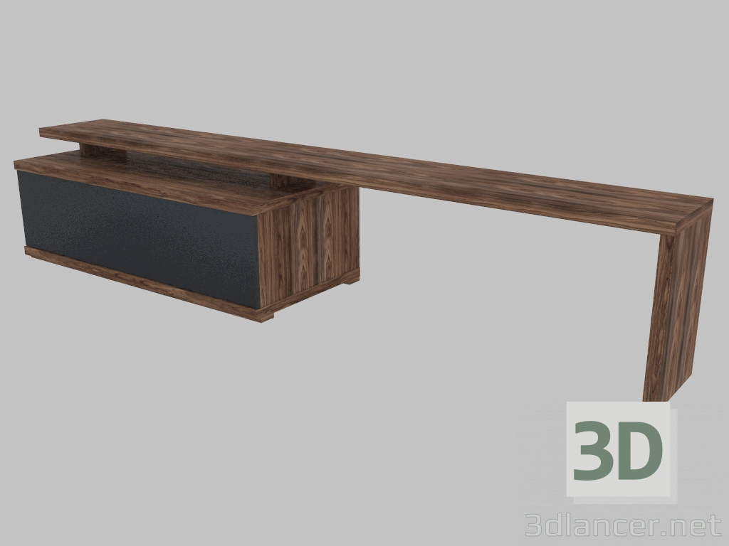 3d model TV cabinet and L-shaped shelf (6160-51, 6160-69) - preview