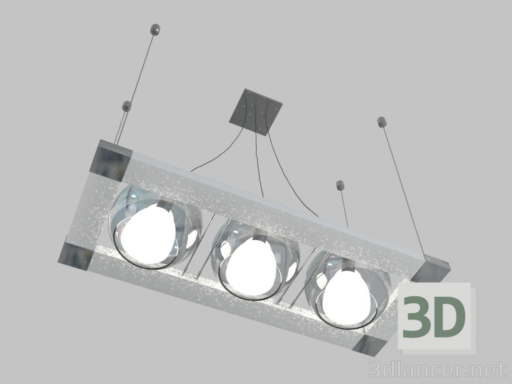 modello 3D Lampadario pendente Palla (803131) - anteprima