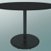 modèle 3D Table BON (9382-51 (⌀ 70cm), H 51cm, noir HPL, fonte noire) - preview
