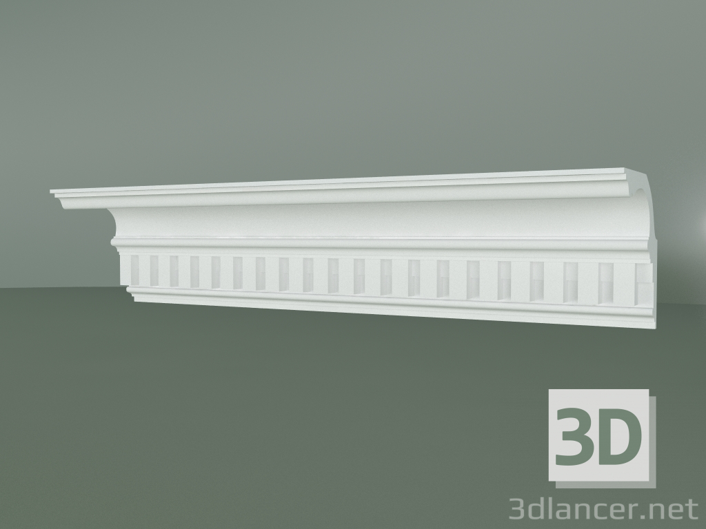 3d model Plaster cornice with ornament KV508 - preview