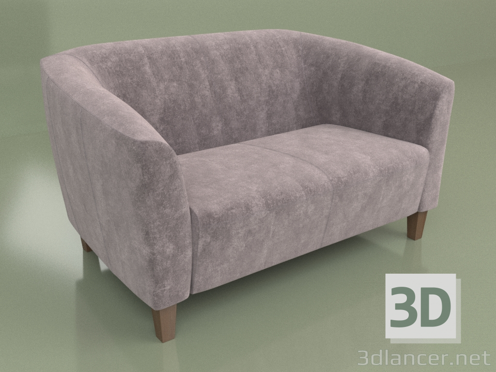 3d model Double sofa Oxford (Velvet) - preview