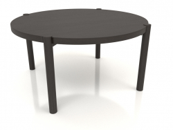 Table basse JT 053 (extrémité droite) (D=790x400, bois marron foncé)