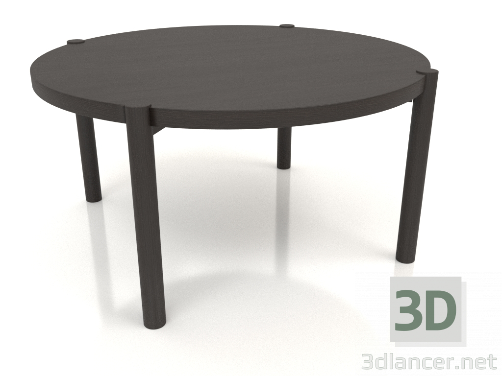 modello 3D Tavolino JT 053 (estremità dritta) (P=790x400, legno marrone scuro) - anteprima