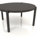 modèle 3D Table basse JT 053 (extrémité droite) (D=790x400, bois marron foncé) - preview