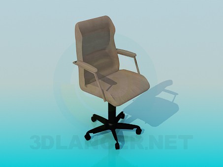 3d model Armchair on wheels - preview