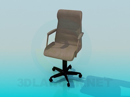 3d model Armchair on wheels - preview 3d model Armchair on wheels - preview