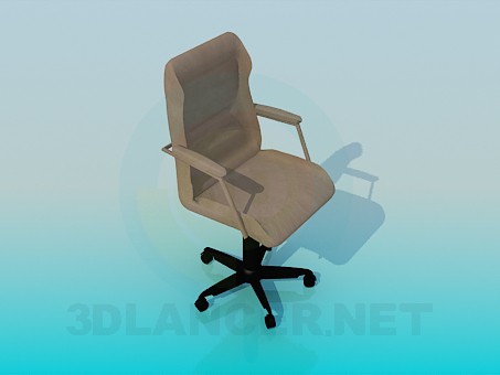 3d model Armchair on wheels - preview 3d model Armchair on wheels - preview