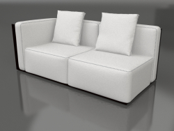 Módulo de sofá, seção 1 esquerda (preto)