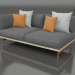 Modelo 3d Módulo de sofá, seção 1 esquerda (ouro) - preview