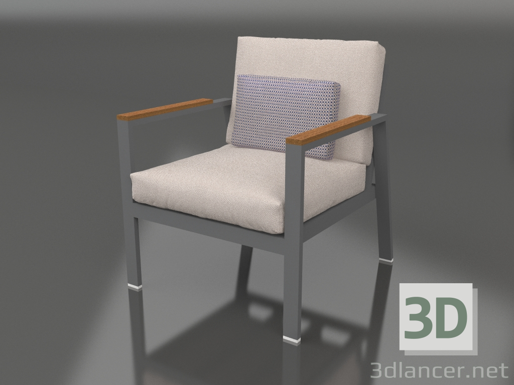 3d model Armchair XS (Anthracite) - preview