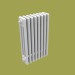 3d model Model of a tubular radiator with valve - preview