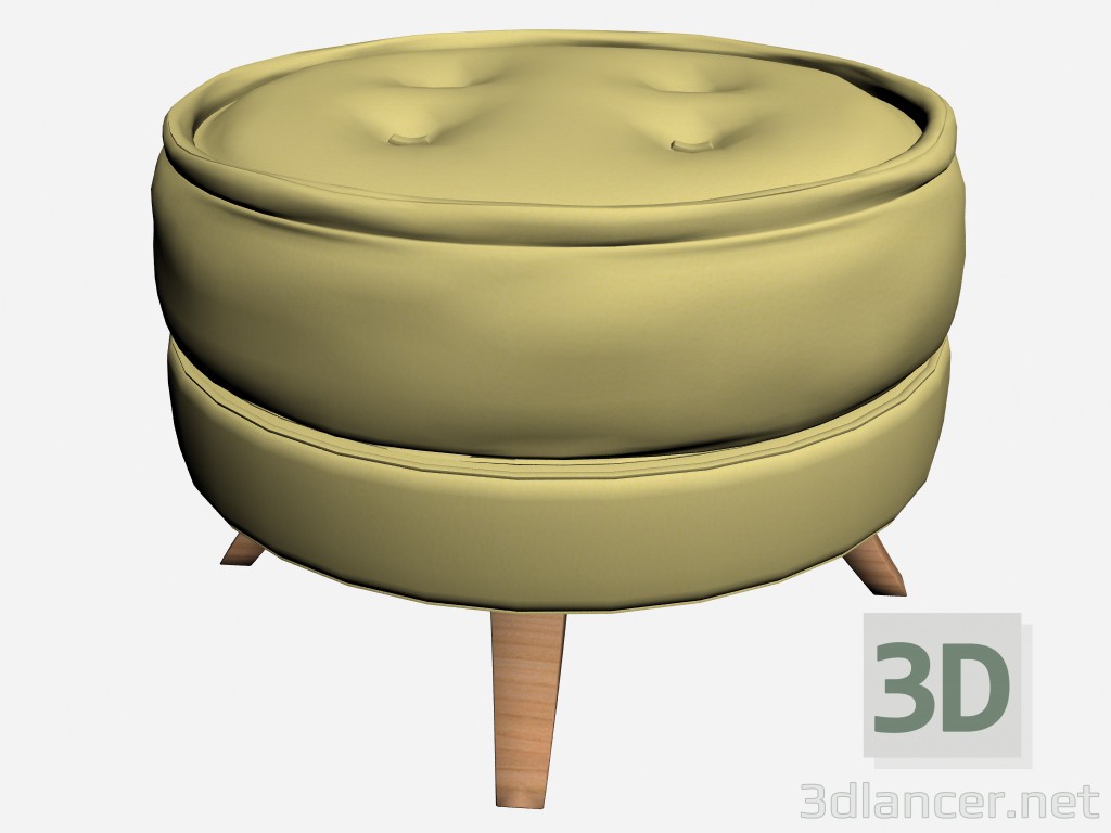 modèle 3D Pouf Martina - preview
